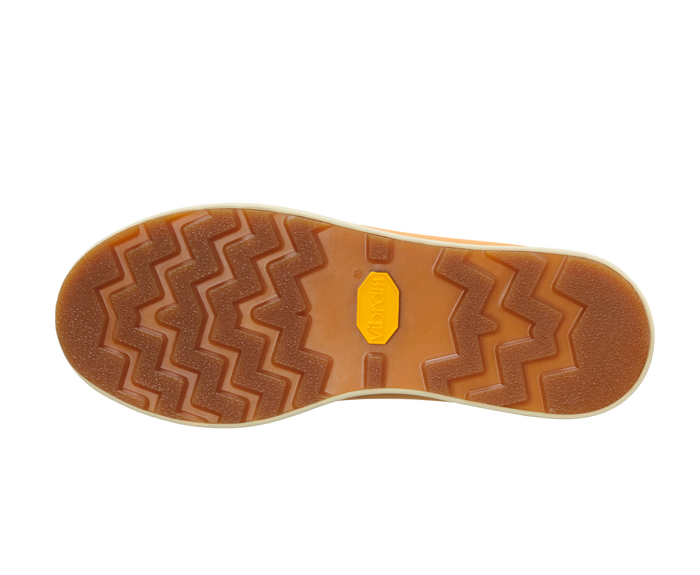 Bottom view of a Native Shoes Fitzsimmons Venture | Quicksand Brown / Tapioca Off White Footwear in Quicksand Brown / Tapioca Off White