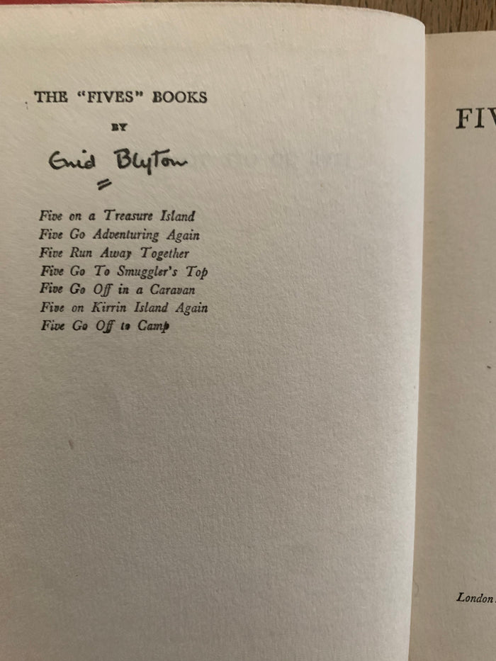Five Go Off To Camp