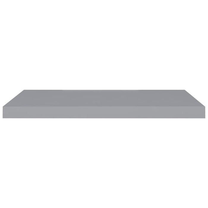 Floating Wall Shelf Grey 80x23.5x3.8 cm MDF