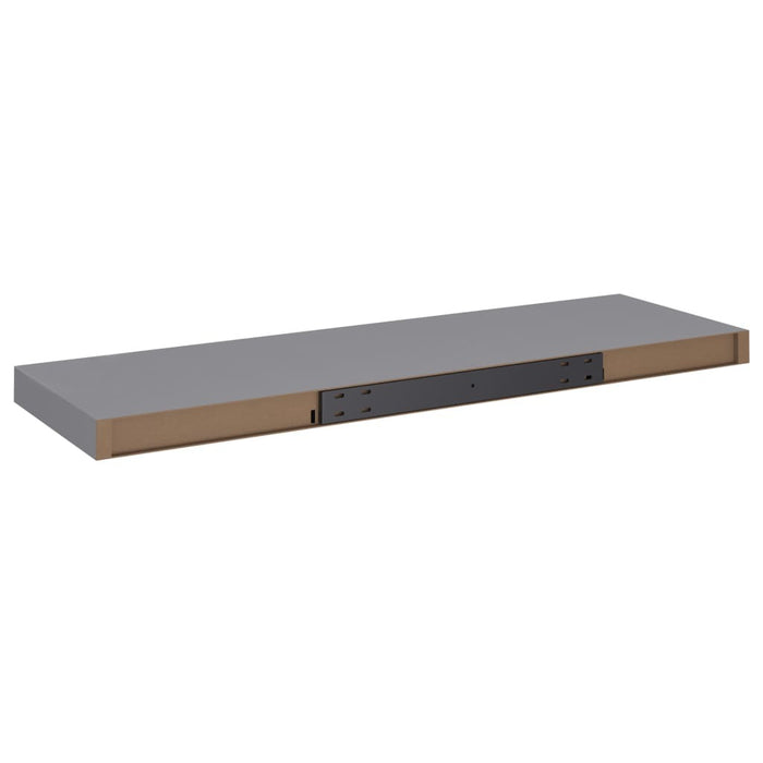Floating Wall Shelf Grey 80x23.5x3.8 cm MDF