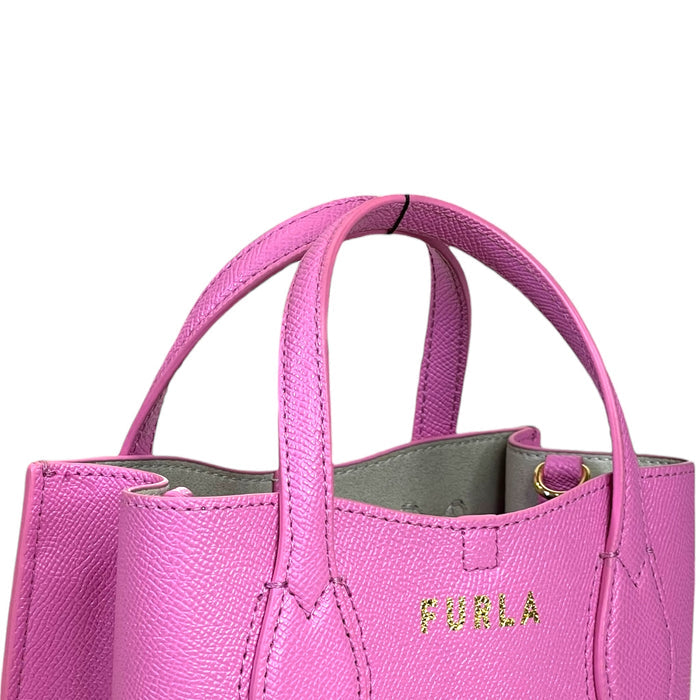 Furla Era Mini Tote Bag Pink Leather