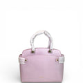 Furla Light Pink Leather Agata Satchel
