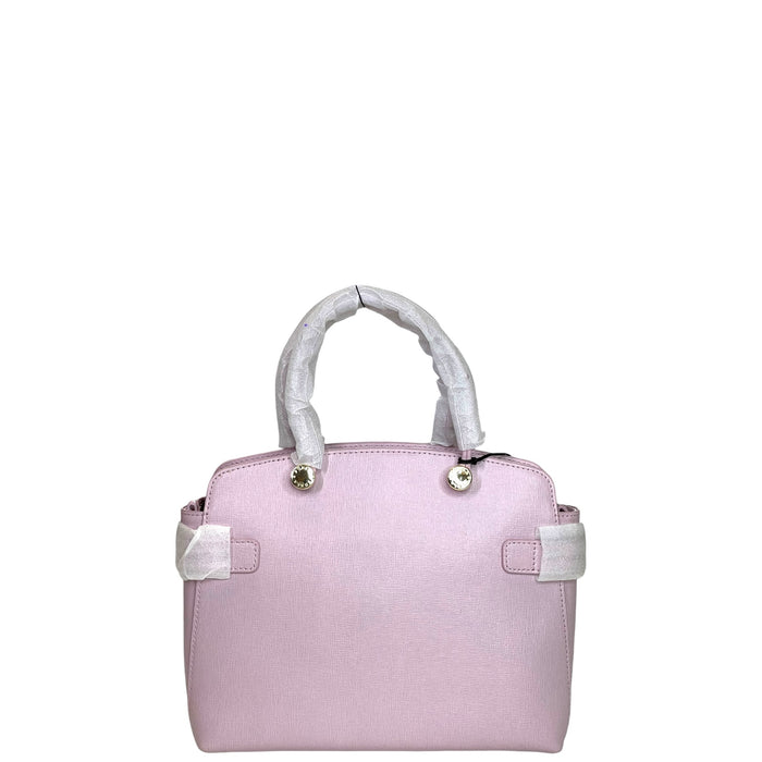 Furla Light Pink Leather Agata Satchel