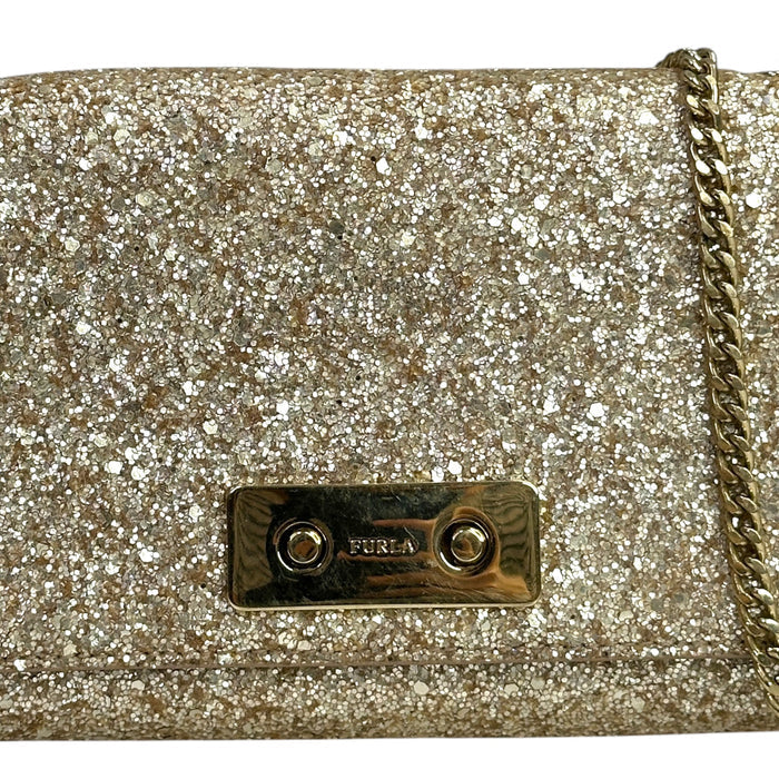 Furla Maaya Sling Clutch Glitter India Limited Edition