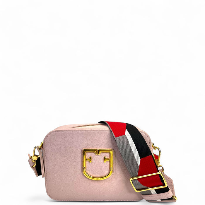 Furla Mini Brava Crossbody Bag Pink Leather