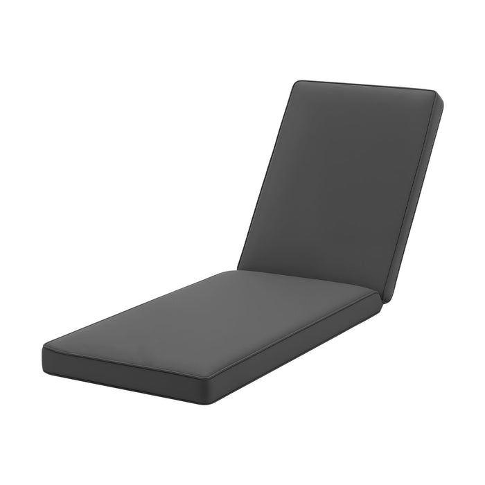Gardeon Outdoor Chaise Lounge Cushion Chair Pad Sunbed Mattress Grey