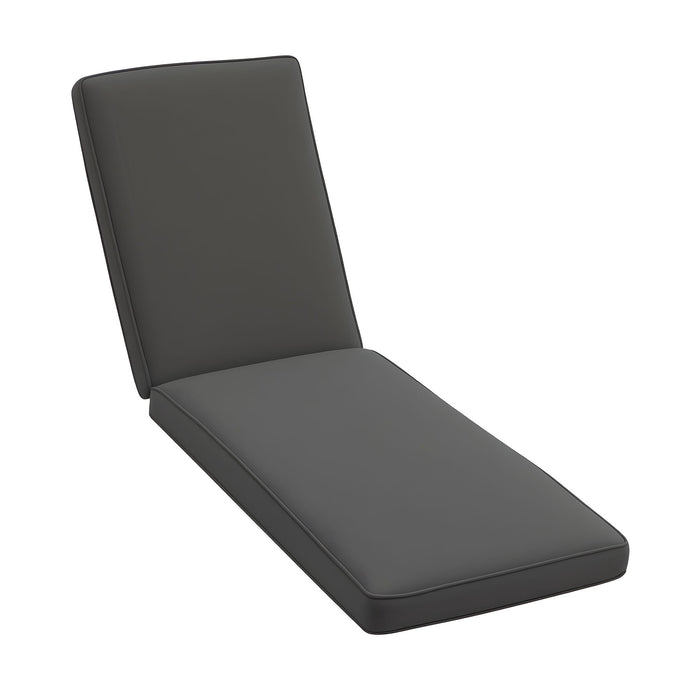Gardeon Outdoor Chaise Lounge Cushion Chair Pad Sunbed Mattress Grey