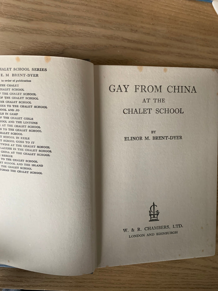 Gay From China At The Chalet School