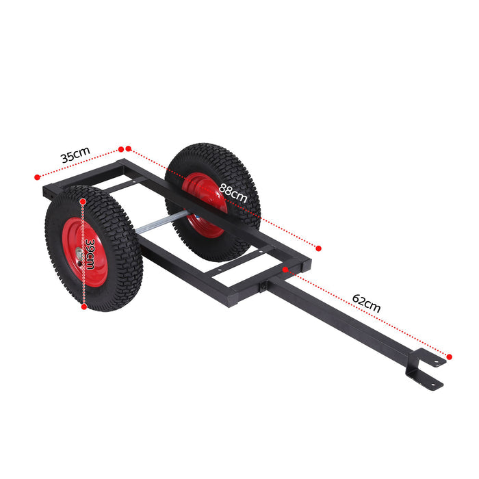 Giantz 150kg ATV Garden Trailer Weed Sprayer Tow Behind Cart Mower Attachment