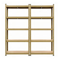 Giantz 2-Rack Garage Shelving 1.6X0.8m MDF Warehouse Storage Rack Yellow