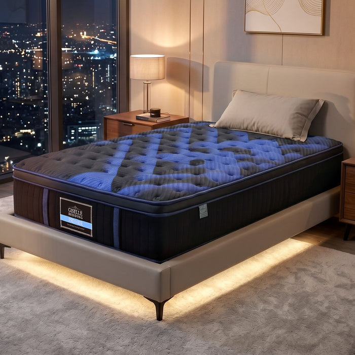 Giselle 34cm King Single Hybrid Mattress with Cooling Gel Memory Foam