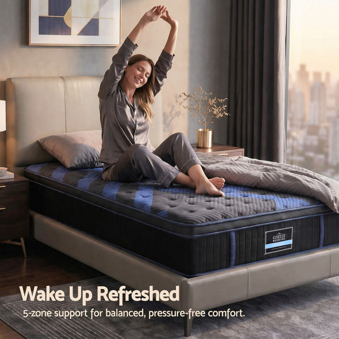 Giselle 34cm King Single Hybrid Mattress with Cooling Gel Memory Foam