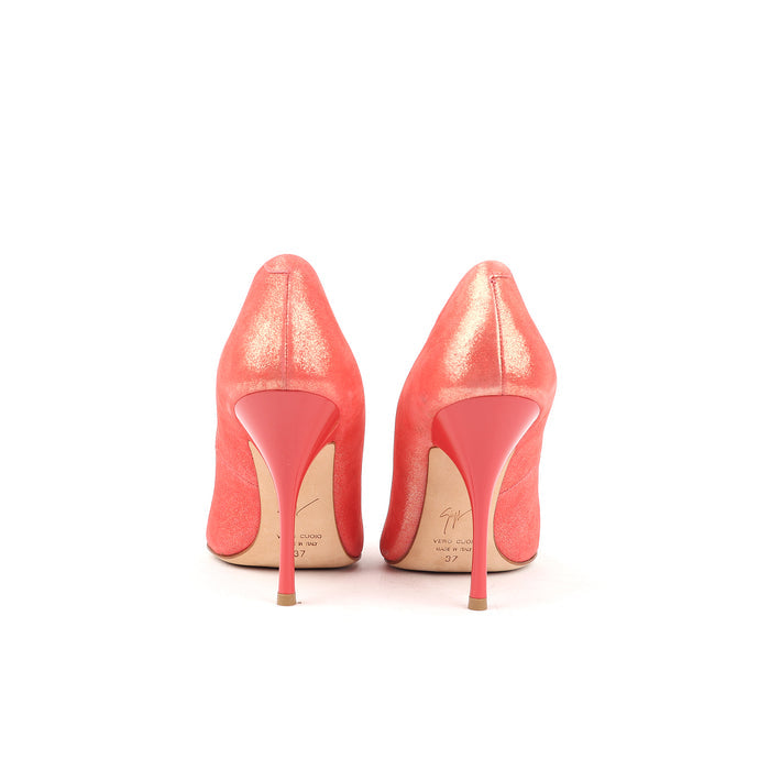 Giuseppe Zanotti Glitter Pink Colorblock Pumps