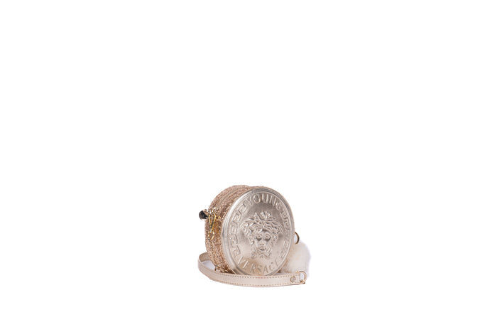 Gold Round Sequine Bag