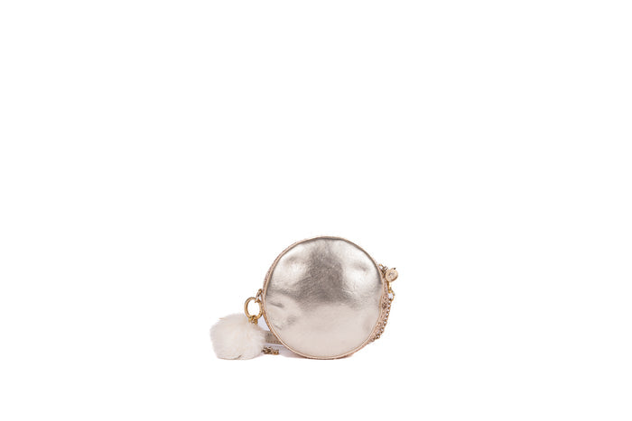 Gold Round Sequine Bag