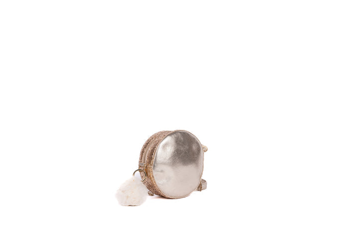 Gold Round Sequine Bag