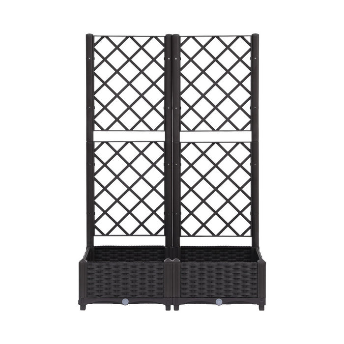 Green Fingers Raised Garden Bed Vertical Planter Self Watering Large Elevated Veggie Box 80x40x122cm