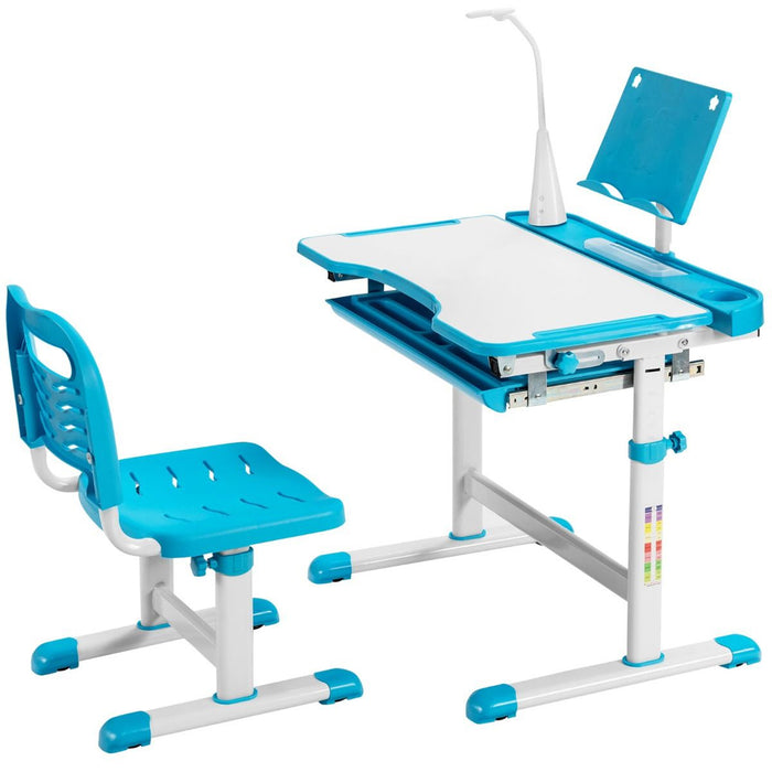Home School Children Desk and Chair Set Boys Girls Kids Study Furniture