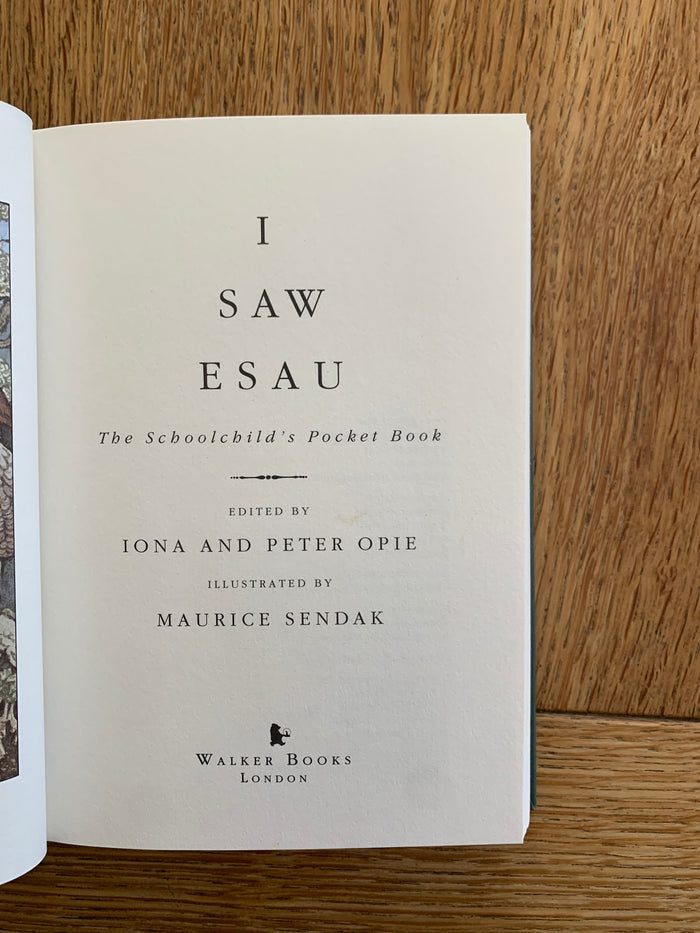 I Saw Esau: The Schoolchild's Pocket Book