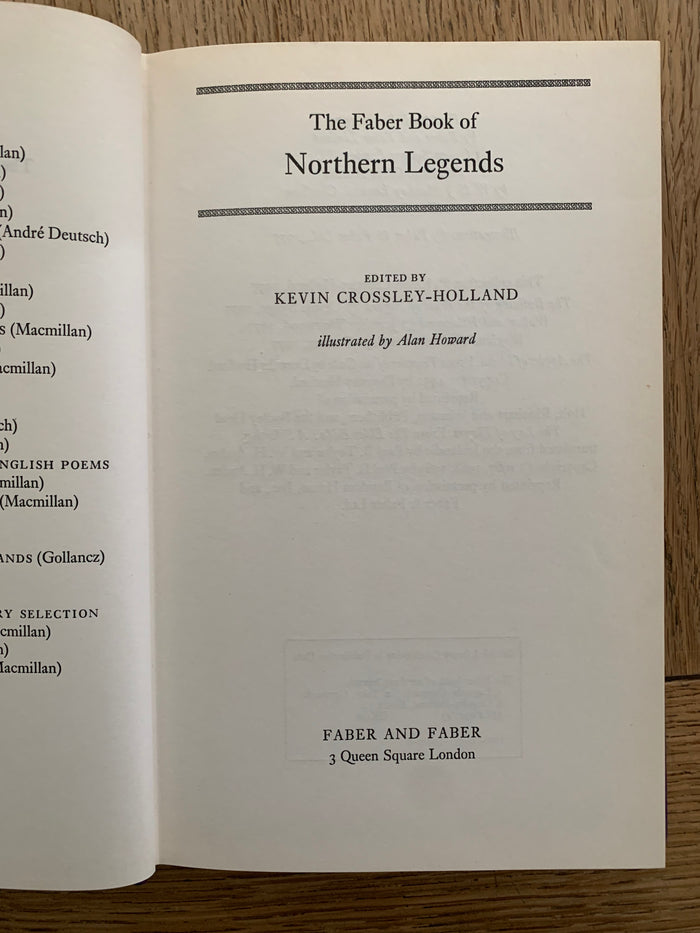 The Faber Book of Northern Legends