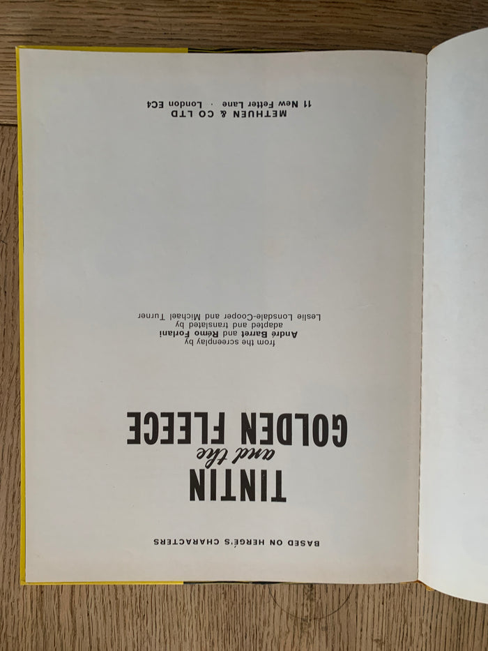Tintin and the Golden Fleece - The Book of the Film