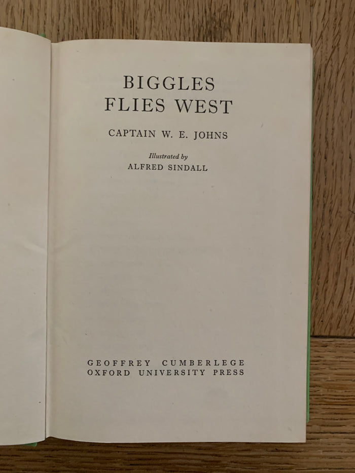 Biggles Flies West
