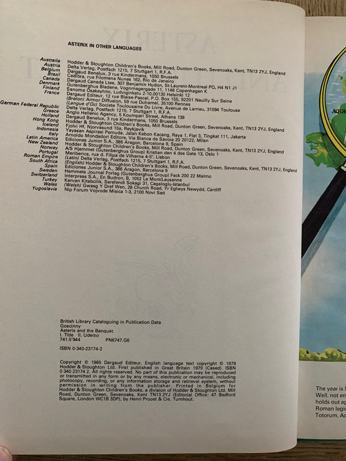 Asterix and the Banquet