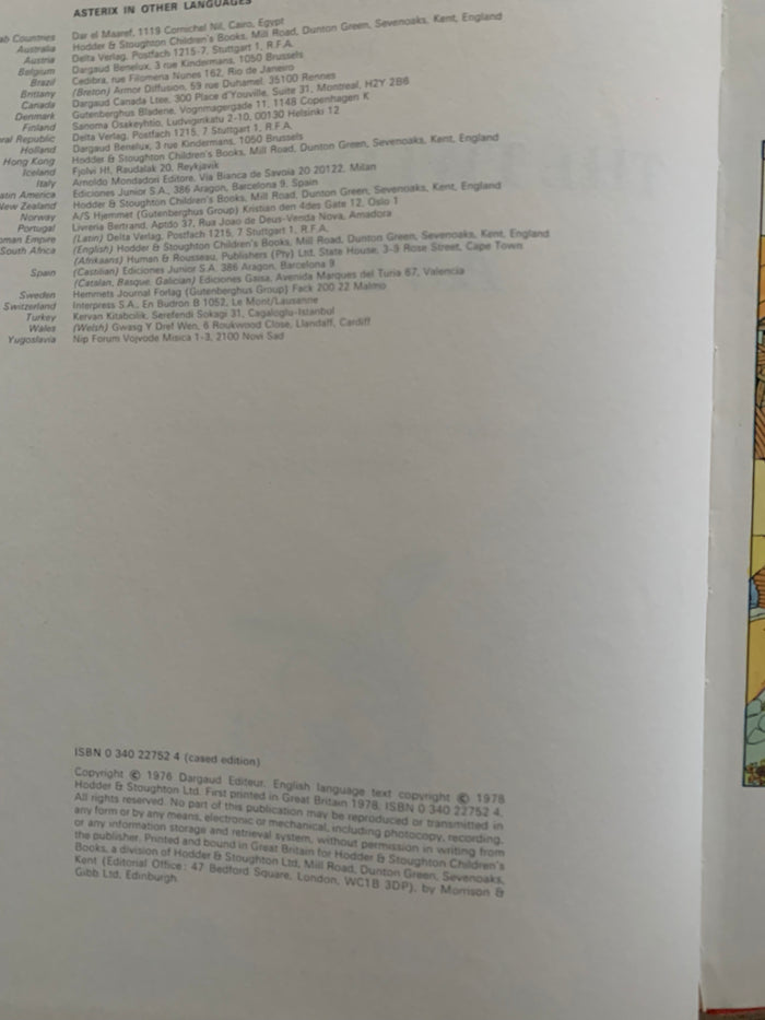 The Twelve Tasks of Asterix - The Book of the Film