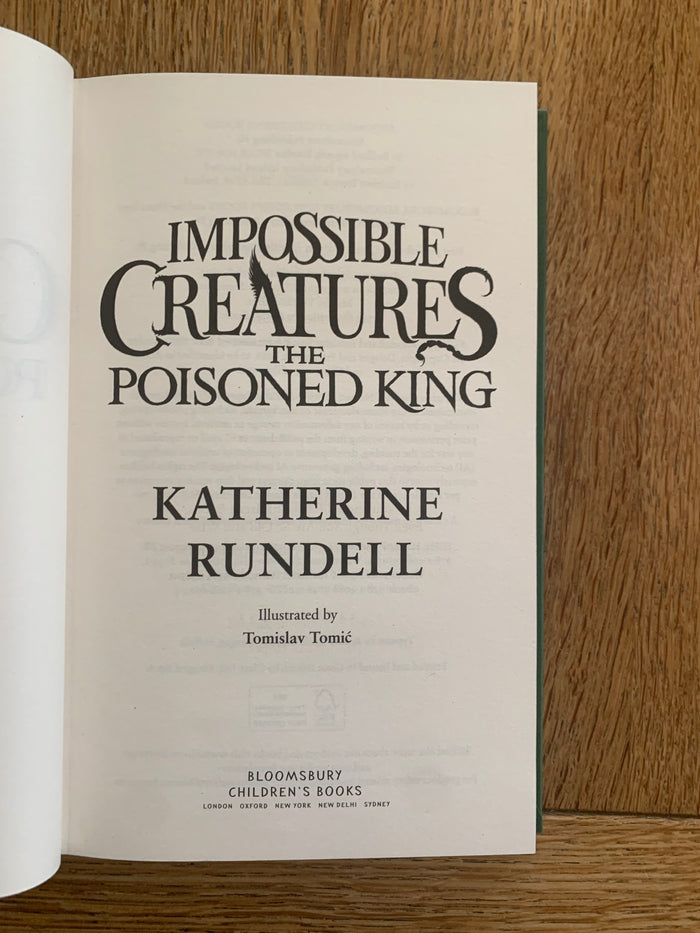 Impossible Creatures: The Poisoned King (signed)
