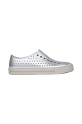 Side view of a Native Shoes Adults Jefferson Arc Wf Metallic Footwear in Slkgrymtllc/Slkgry
