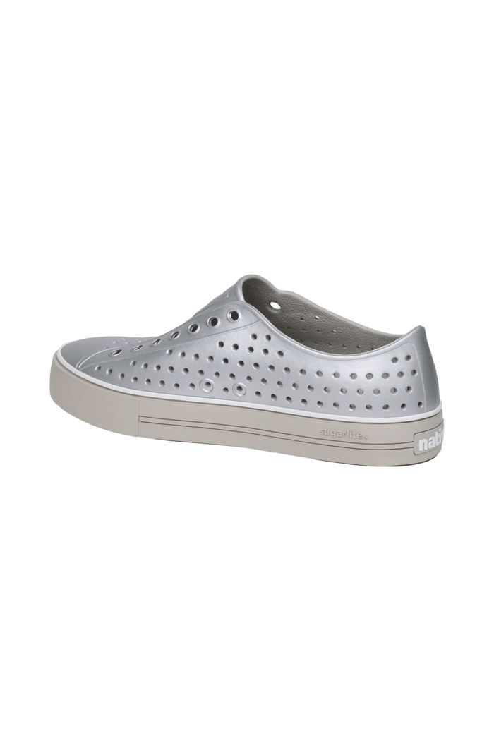Bottom view of a Native Shoes Jefferson Arc Wf Metallic | Slkgrymtllc/Slkgry Footwear in Slkgrymtllc/Slkgry
