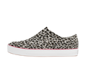 Side view of a Native Shoes Adults Jefferson Arc Wanderfoam Print Footwear in Shell White / Whisper White / Leopard