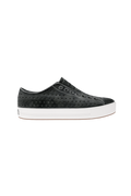 Side view of a Native Shoes Adults Jefferson Arc Wf Stonewash Footwear in Satellite Grey / Whisper White / Brushed