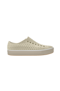 Side view of a Native Shoes Adults Jefferson Arc Wanderfoam Footwear in Bone White / Fog Beige