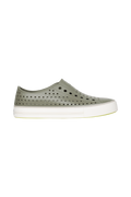 Side view of a Native Shoes Adults Jefferson Arc Wanderfoam Footwear in Vetiver Grey / Whisper White