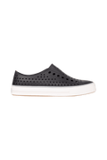 Side view of a Native Shoes Adults Jefferson Arc Wanderfoam Footwear in Jiffy Black / Whisper White