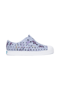 Side view of a Native Shoes Kids Jefferson Print Kids Footwear in Skwybl/Shlwht/Twrlhorses
