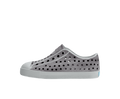 Side view of a Native Shoes Kids Jefferson Stonewash Kids Footwear in Dawn Blue / Dawn Blue / Satellite Brushed