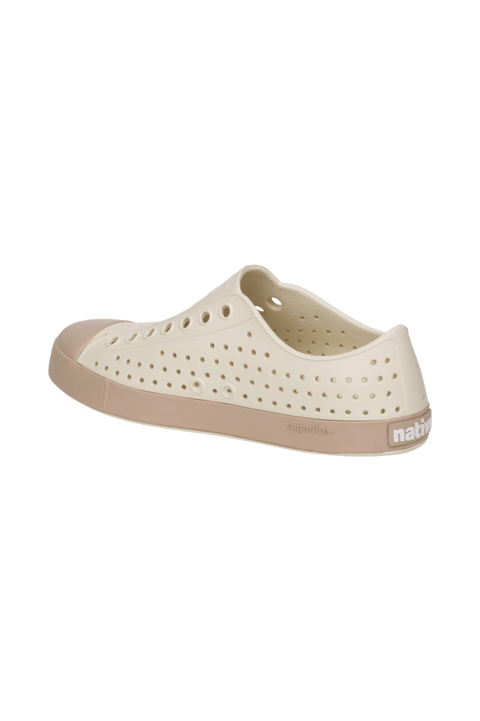 Bottom view of a Native Shoes Jefferson Wanderfoam Block | Bnwht/Flxtn/Campvanbloc Footwear in Bnwht/Flxtn/Campvanbloc