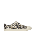 Side view of a Native Shoes Adults Jefferson Wanderfoam Print Footwear in Bnwht/Bnwht/Leopard