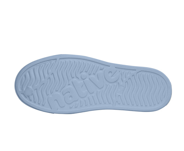 Bottom view of a Native Shoes Jefferson Wanderfoam Print | Dawn Blue / Skyway Trans / Floral Footwear in Dawn Blue / Skyway Trans / Floral