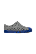 Side view of a Native Shoes Kids Jefferson Wrp Kids Footwear in Satgry/Uvswirl