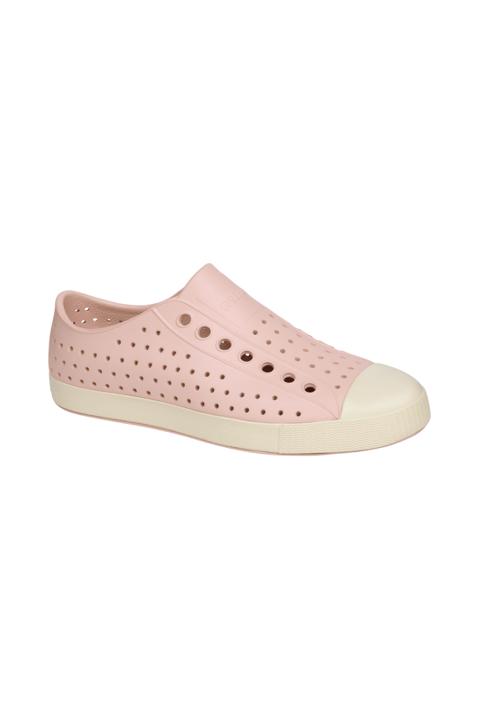 Bottom view of a Native Shoes Jefferson | Chameleon Pink / Bone White Footwear in Chameleon Pink / Bone White