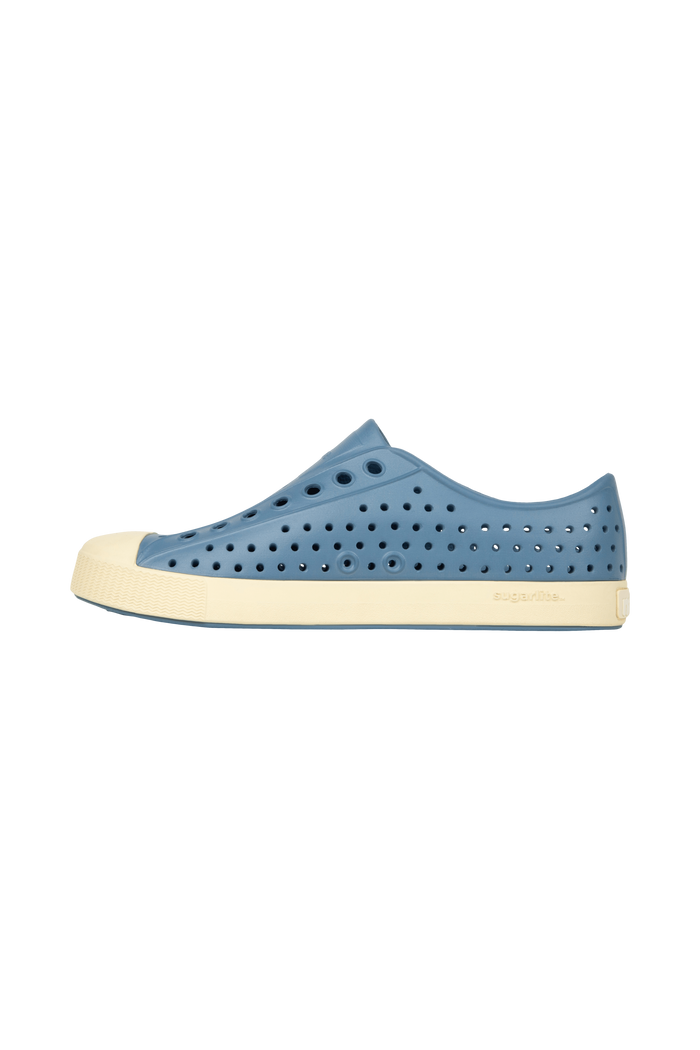 Bottom view of a Native Shoes Jefferson | Oasis Blue / Bone White Footwear in Oasis Blue / Bone White