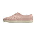 Side view of a Native Shoes Adults Jericho Wanderfoam Footwear in Chameleon Pink / Bone White