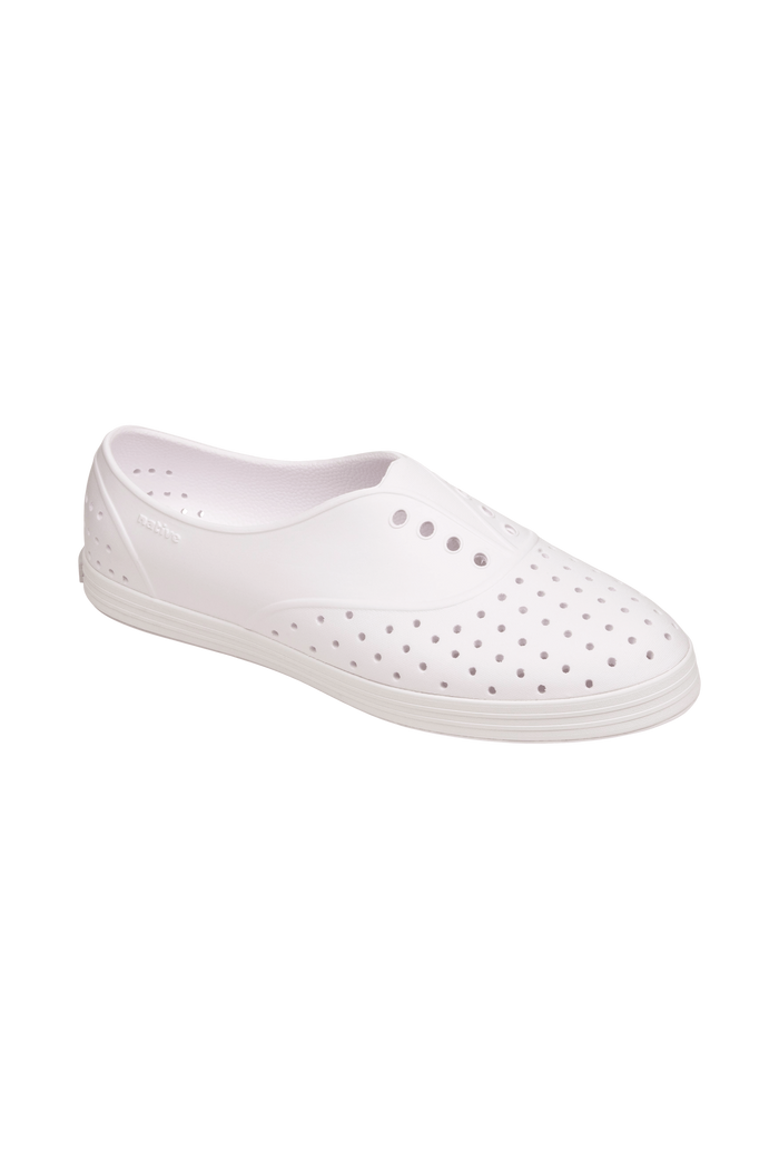 Bottom view of a Native Shoes Jericho Wanderfoam | Shell White / Shell White Footwear in Shell White / Shell White