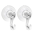 Jingle Jollys 2x Suction Cup Hooks Heavy Duty Christmas Wreath Hanger Window 5kg