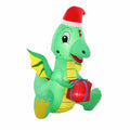 Jingle Jollys Christmas Inflatable Dragon 1.8M Height LED Outdoor Decorations