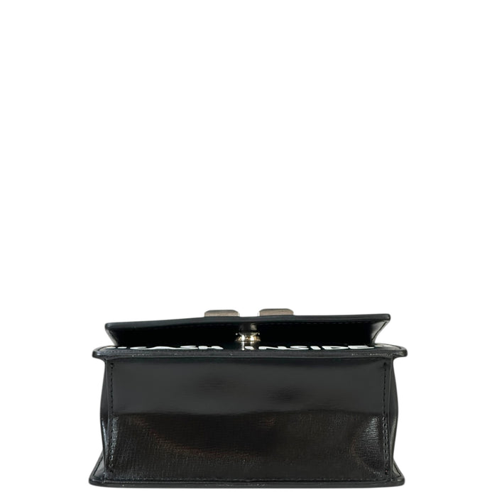 Off-White Jitney "Cash Inside" Crossbody BagBlack Leather