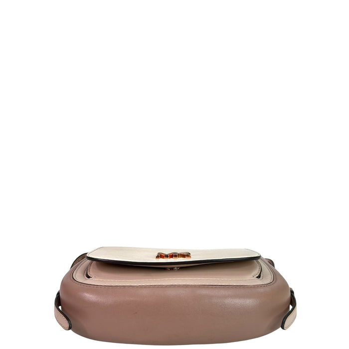 Michael Kors Jolene Saddle Crossbody bag Small Tri-Color Leather